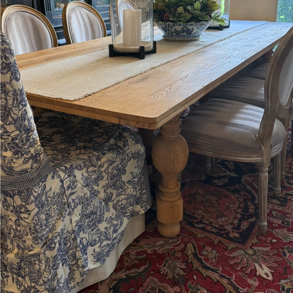 Waverly Blue and White Dining Chair Covers